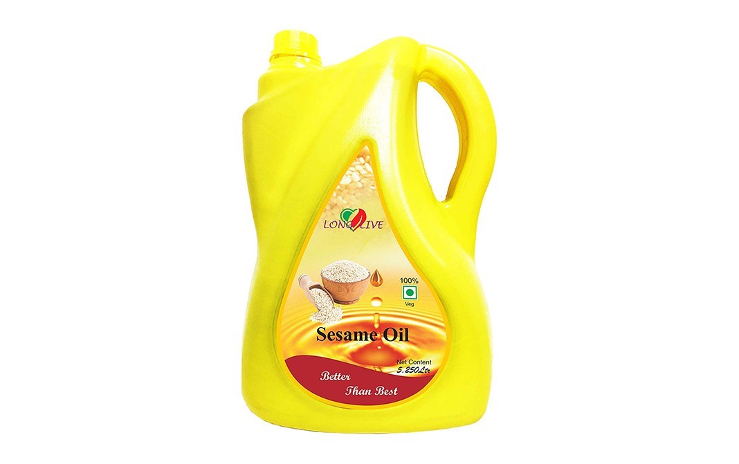 Long Live Sesame Oil    Plastic Jar  5.250 litre